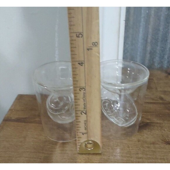 Whiskey Shot Glass Football Shape Blown glass collection (2) - Picture 5 of 5